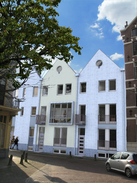 Architectuuratelier Jos Bannink | nieuwbouw stadswoningen Singelstraat Arnhem