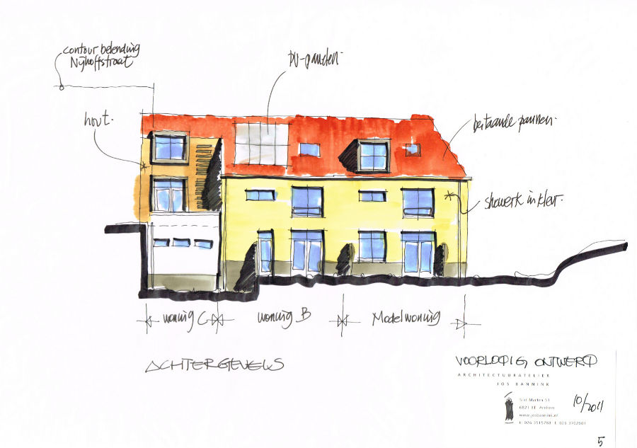 Architectuuratelier Jos Bannink | studie duurzaamheidshuis, Arnhem
